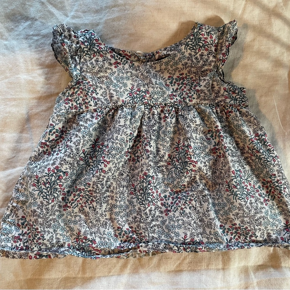 Tea Collection Multicolor Floral Kids Blouse